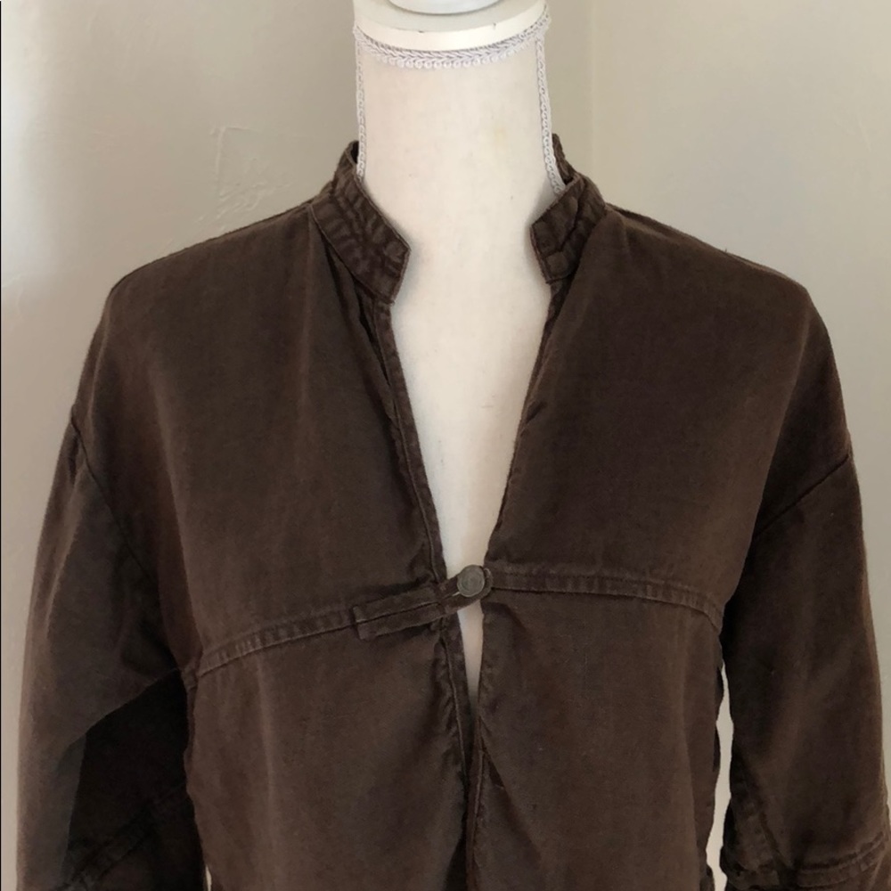 Weekend MaxMara Linen brown top